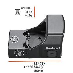 Bushnell RXS 250 1x24 Reflex Site 4 MOA Red Dot 50000 Hour Battery Life