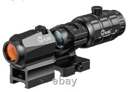 CVLIFE JackalHowl Red Dot Sight & 3X Magnifier Combo Set 2 MOA Motion Awake NEW