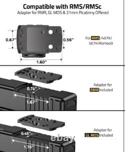 CVLIFE WildHawk Enclosed Auto-Brightness Red Dot Sight for RMS