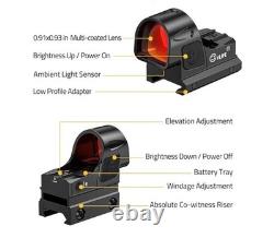 CVLIFE Wolfcovert Auto Brightness 7 Reticle Red Dot Sight NEW MSRP $200