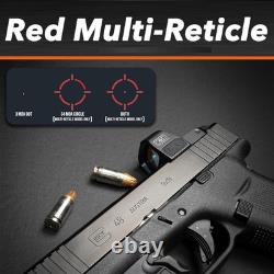 C&H COMP 1x27 Micro Red Multi-Reticle 3 MOA Dot Sight For RMR Red Dot Footprint