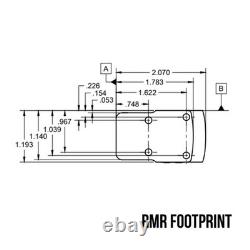 C&H Optics COMP Precisi Micro Multi-Reticle 2MOA Red Dot Sight For RMR Footprint