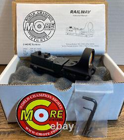 C-More RAILWAY Red Dot Holographic ALUMINUM Sight, Standard Switch, 4 MOA