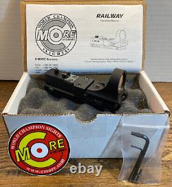 C-More RAILWAY Red Dot Holographic ALUMINUM Sight, Standard Switch, 4 MOA