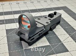 C-More RAILWAY Red Dot Holographic Rifle Sight, Standard Switch, 4 MOA, Gray