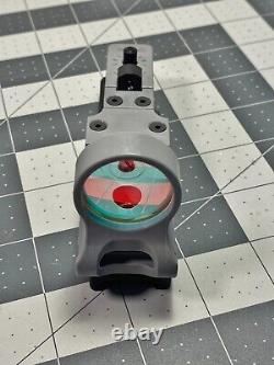 C-More RAILWAY Red Dot Holographic Rifle Sight, Standard Switch, 4 MOA, Gray