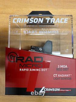 Crimson Trace RAD Micro Compact Open Reflex Sight Red Dot Electronic Sight 3MOA