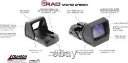 Crimson Trace Rad Green Dot Micro Compact Open Reflex Pistol 5 Moa-free Shipping