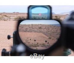 Dual-Enhanced View Optic Red Dot Sight Rifle Scope Magnifier with LCO Red Dot