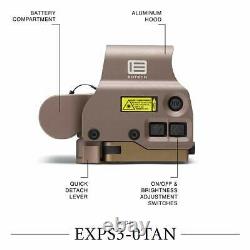 EOTECH EXPS3-0 Holographic Weapon Sight TAN 68MOA Ring & 1 MOA Dot New