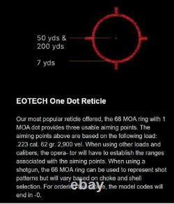 EOTech EXPS3-0TAN Holographic Weapon Sight, red circle-dot, FDE tan, QD mount