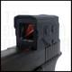 Enclosed Red Dot Optic Sight Solar Power Motion Sensor Multi-reticle Glock Mos