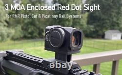 Enclosed Red Dot Sight Shake Awake 3 MOA RMR Reflex Sight Pistol Rifle Scope