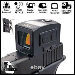 Enclosed Red Dot Sight Shake Awake Solar Multi Reticle Fits GLOCK MOS 17 19