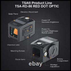 Enclosed Red Dot Sight Shake Awake Solar Multi Reticle Fits GLOCK MOS 17 19