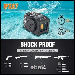 Enclosed Red Dot Sight Shake Awake Solar Multi Reticle Fits GLOCK MOS 17 19