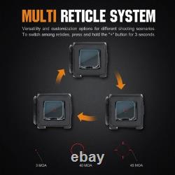 Enclosed Red Dot Sight Shake Awake Solar Multi Reticle Fits GLOCK MOS 17 19