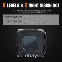 Enclosed Red Dot Sight Shake Awake Solar Multi Reticle Fits GLOCK MOS 17 19