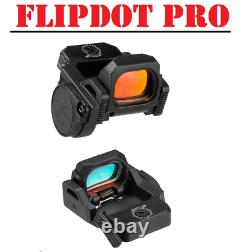 Folding Flip Up Red Dot Sight FlipDot Pro Reflex Optic Sight RMR For MOS Glock