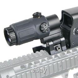 G33 3X Sight Magnifier With Switch to Side QD Mount + 558 Red Green Dot Clone US