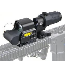 G33 3X Sight Magnifier With Switch to Side QD Mount HHS + XPS3 558 Red Green Dot
