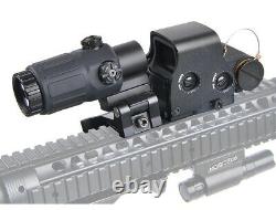 G33 3X Sight Magnifier With Switch to Side QD Mount HHS + XPS3 558 Red Green Dot