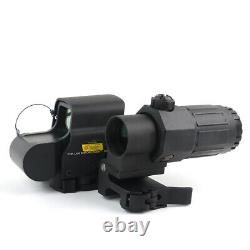 G33 3X Sight Magnifier with Switch Side QD Mount + 558 Red/Green Dot Sight Scope