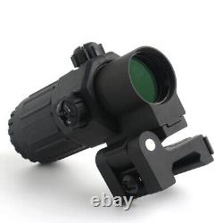 G33 3X Sight Magnifier with Switch Side QD Mount + 558 Red/Green Dot Sight Scope