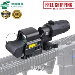 G33 3x Sight Magnifier With Switch Side Qd Mount + Tactical Scope 558 Red Dot