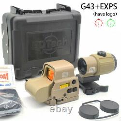 G43 3X Sight Magnifier With 20mm QD Mount XPS3 558 Tactical Red Green Dot LOGO