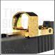 Gold Micro Red Dot Optic For Glock 43x Mos 48 Mos Rmsc Footprint Auto Adjust