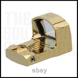 GOLD MICRO RED DOT OPTIC FOR GLOCK 43X MOS 48 MOS RMSc FOOTPRINT AUTO ADJUST