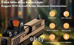 GOWUTAR A17 RMSc Micro Red Dot Sight Shake Awake 2 MOA Reflex Sight with Pic Mount