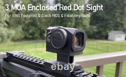 GOWUTAR A18 Closed Emitter Optic Shake Awake Red Dot Sight for Pistols & Rifles