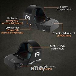 GOWUTAR A20R RMR Pistol Red Dot Sight Shake Awake 2 MOA Reflex Sight Optic Sites