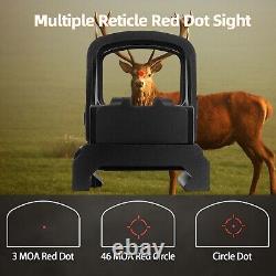 GOWUTAR HHC17C Micro RMSc Red Dot Sight Multiple Reticles 3MOA Dot 46MOA Circle
