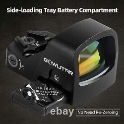 GOWUTAR HHC17C Micro RMSc Red Dot Sight Multiple Reticles 3MOA Dot 46MOA Circle