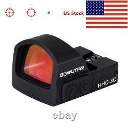 GOWUTAR Multi-reticle Red Circle Dot Sight Shake Awake RMR Pistol Scope HHC-3C
