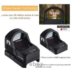 GOWUTAR RMR Red Dot Sight Shake Awake 2 MOA Pistol Micro Reflex Sight A20