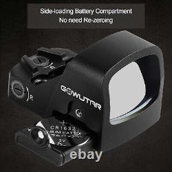 GOWUTAR RMSc Micro Green Dot Sight Shake Awake Pistol Optic for Glock 43x/48 MOS