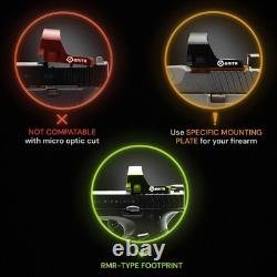 GRITR Caracara 3.0 MOA Motion Wake Red Dot Reflex Sight 2 Mounts Black NEW