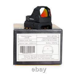 Gideon Optics Judge 1x21mm Pistol Reflex Sight 3 MOA Red/Green Dot Reticle-RMSC