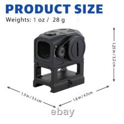 Gideon Optics Mediator Red Dot Multi-Reticle Sight 16mm 3 MOA Black Scope MD10RD