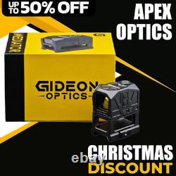 Gideon Optics Mediator Red Dot Multi-Reticle Sight 1x16mm 3 MOA Closed Emitter