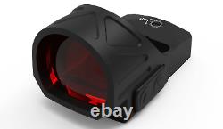 Gideon Optics Omega Reflex Sights, 3 MOA Red Single Dot Reticle, Black, OM50RD