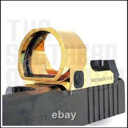 Gold Red Dot For Glock Mos 17 19 19x 20 21 22 23 34 35 45 47 Rmr Footprint