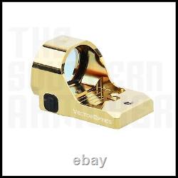 Gold Red Dot For Glock Mos 17 19 19x 20 21 22 23 34 35 45 47 Rmr Footprint