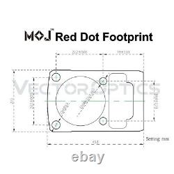 Gold Red Dot For Glock Mos 17 19 19x 20 21 22 23 34 35 45 47 Rmr Footprint