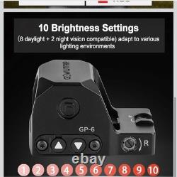 Gowutar GP-6 Open Reflex Dot Sight 3 MOA Red Shake Awake Waterproof MSRP $149