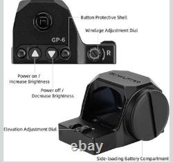 Gowutar GP-6 Open Reflex Dot Sight 3 MOA Red Shake Awake Waterproof MSRP $149